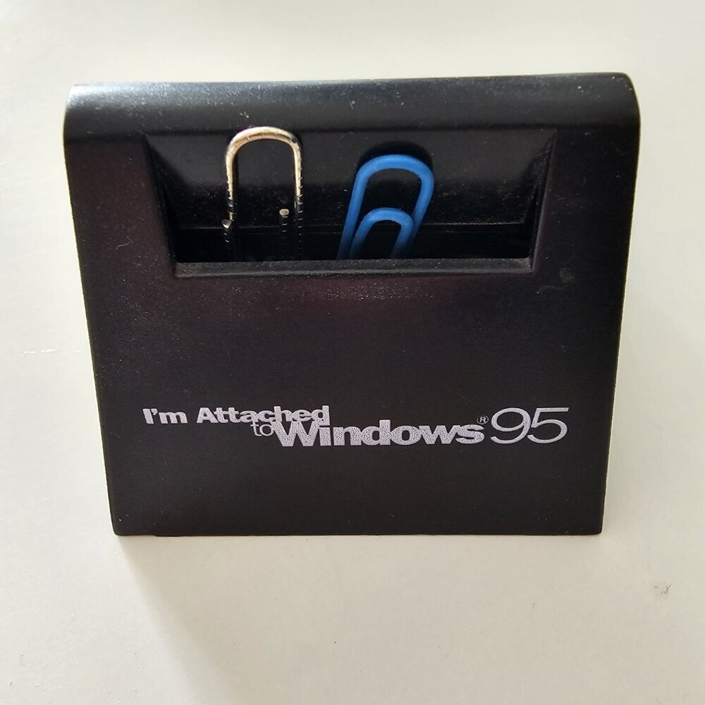 Rare Vintage Original "Microsoft Windows 95" Paperclip Holder